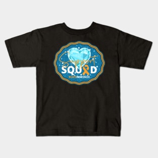 COPD Awareness Support Squad Crystal Heart Edition Kids T-Shirt